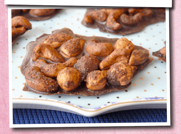chocolade noten schijfjes met kokosbloesemsuiker